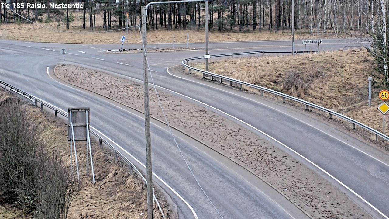 Weather Camera Image Väg 185 Raisio, Nesteentie, Raisio, Varsinais-Suomi
