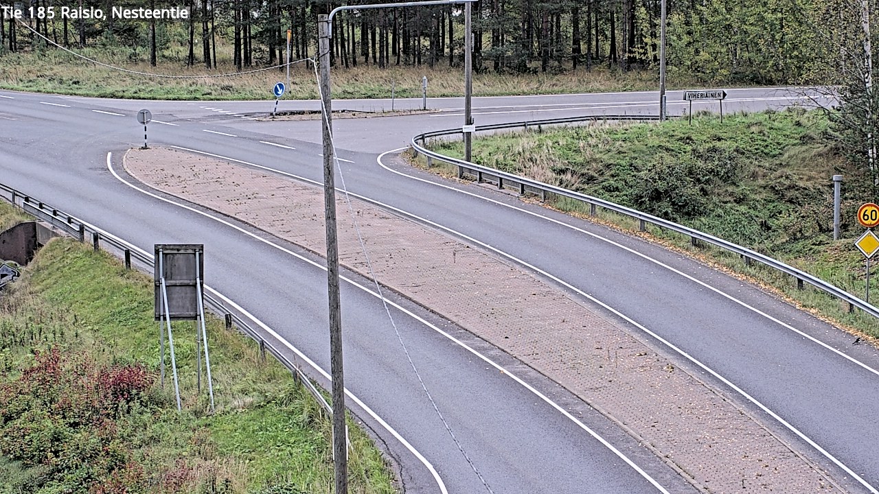 Weather Camera Image Väg 185 Raisio, Nesteentie, Raisio, Varsinais-Suomi