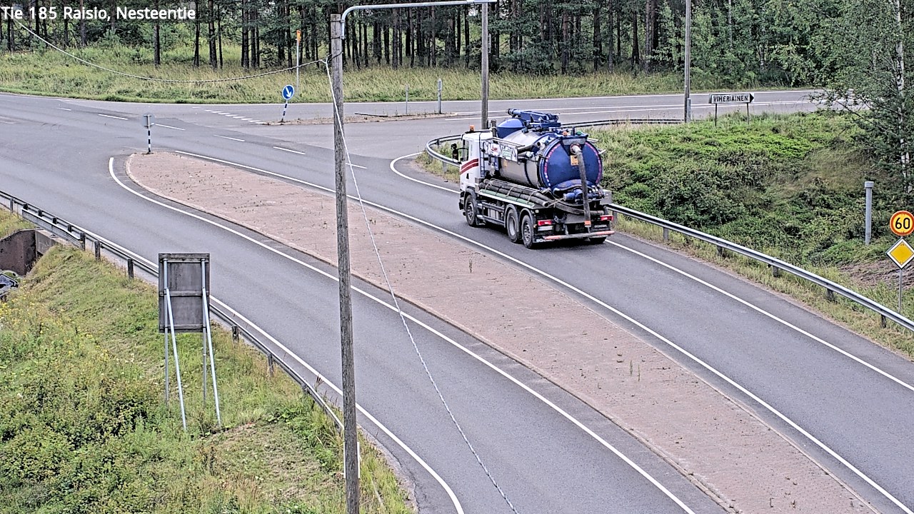 Weather Camera Image Väg 185 Raisio, Nesteentie, Raisio, Varsinais-Suomi