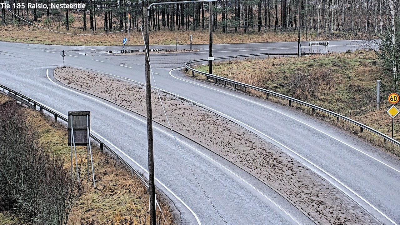 Weather Camera Image Väg 185 Raisio, Nesteentie, Raisio, Varsinais-Suomi
