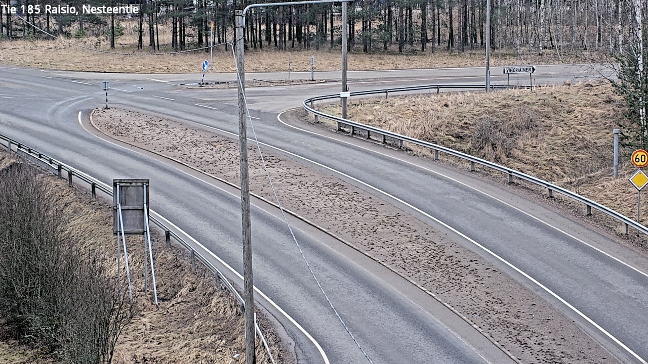 Weather Camera Image Road 185 Raisio, Nesteentie, Raisio, Varsinais-Suomi
