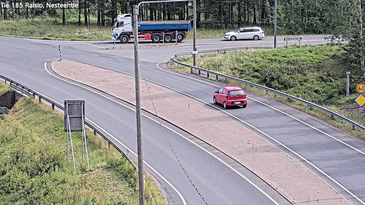 Weather Camera Image Väg 185 Raisio, Nesteentie, Raisio, Varsinais-Suomi