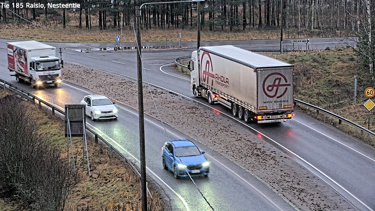 Weather Camera Image Väg 185 Raisio, Nesteentie, Raisio, Varsinais-Suomi