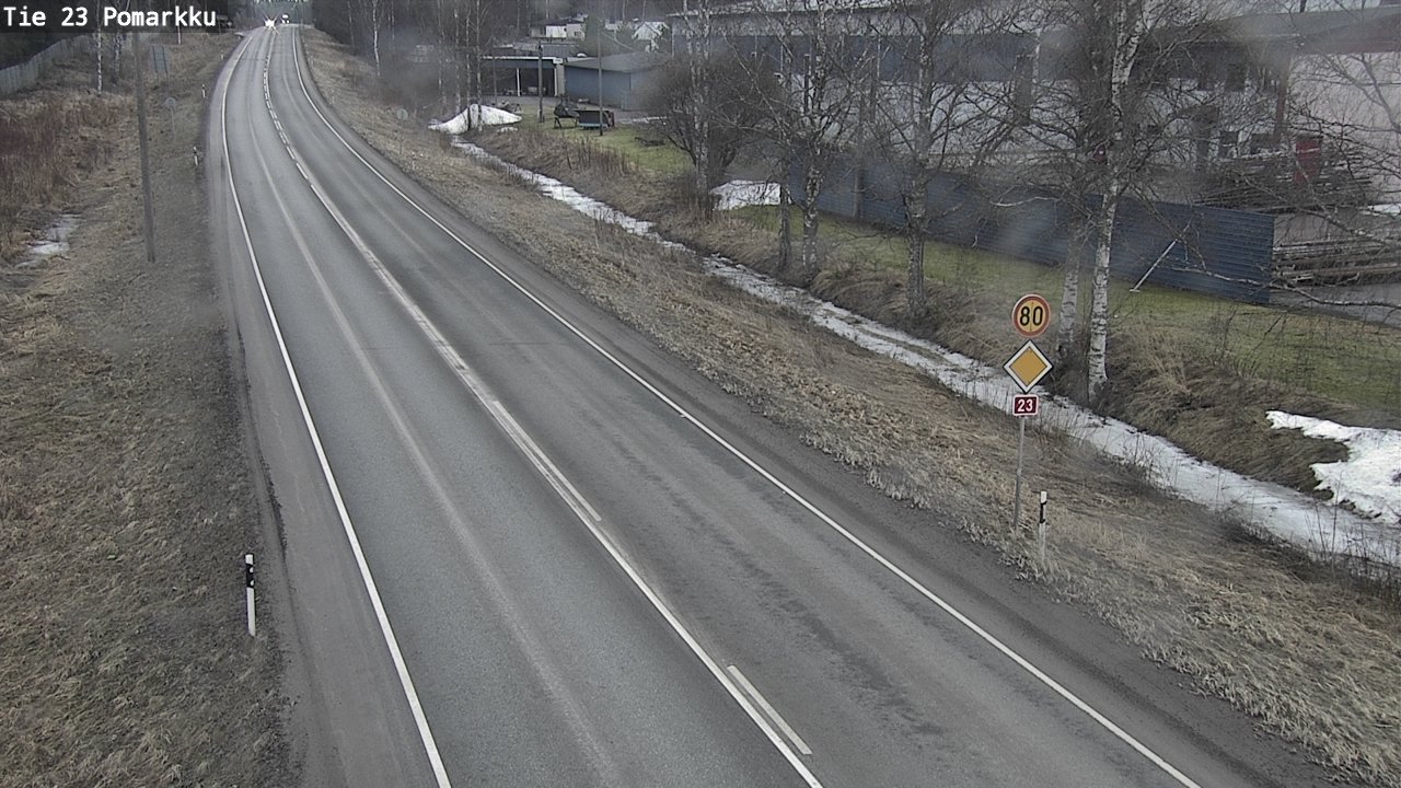 Weather Camera Image Road 23 Pomarkku, Pomarkku, Satakunta