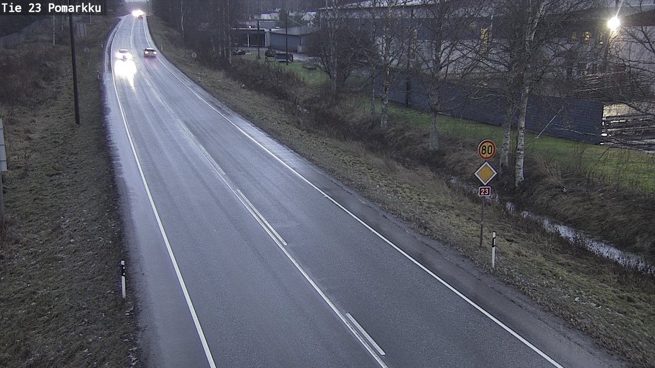 Weather Camera Image Väg 23 Påmark, Pomarkku, Satakunta
