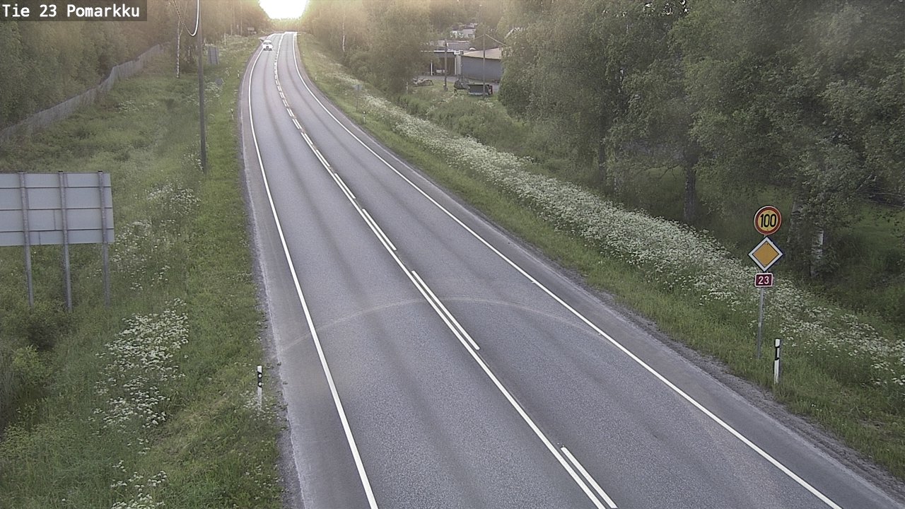 Weather Camera Image Road 23 Pomarkku, Pomarkku, Satakunta