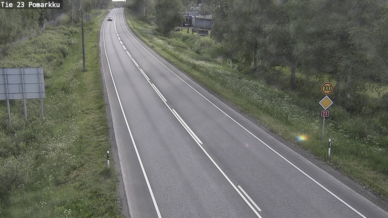 Weather Camera Image Road 23 Pomarkku, Pomarkku, Satakunta
