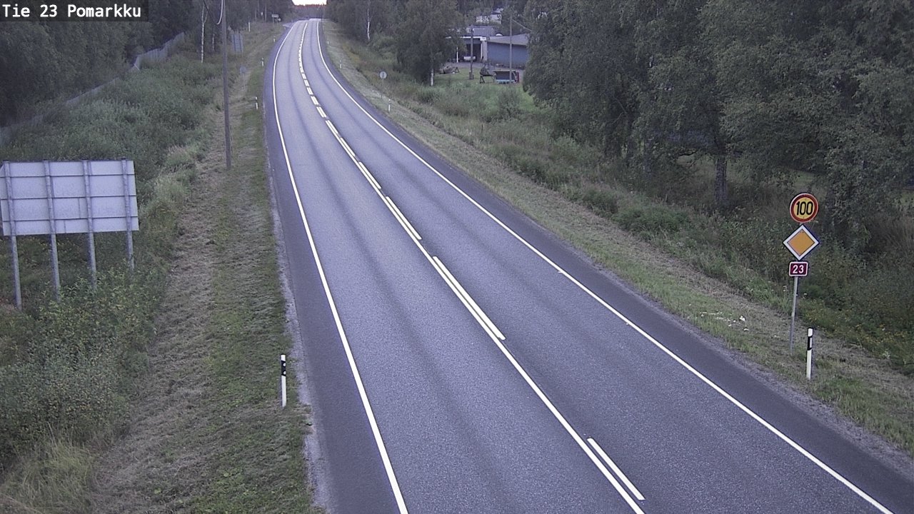 Weather Camera Image Road 23 Pomarkku, Pomarkku, Satakunta