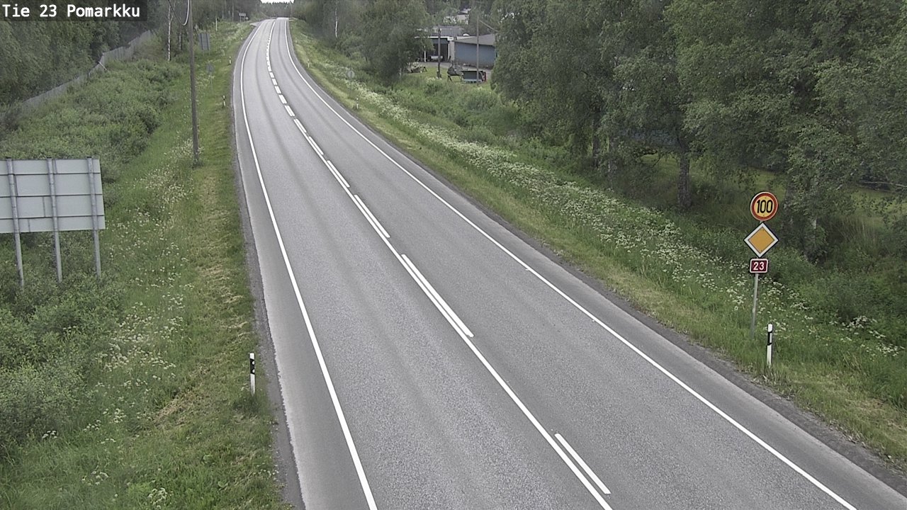 Weather Camera Image Road 23 Pomarkku, Pomarkku, Satakunta