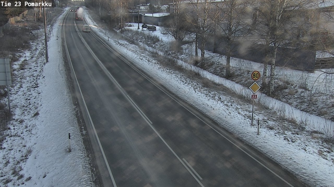 Weather Camera Image Road 23 Pomarkku, Pomarkku, Satakunta