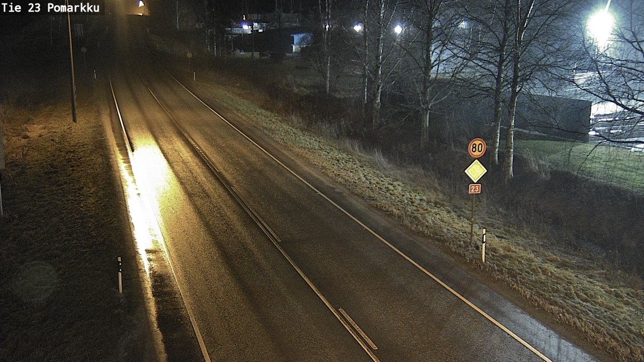 Weather Camera Image Väg 23 Påmark, Pomarkku, Satakunta