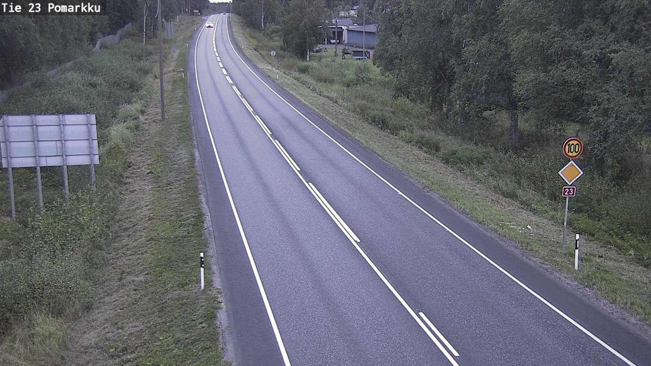 Weather Camera Image Road 23 Pomarkku, Pomarkku, Satakunta