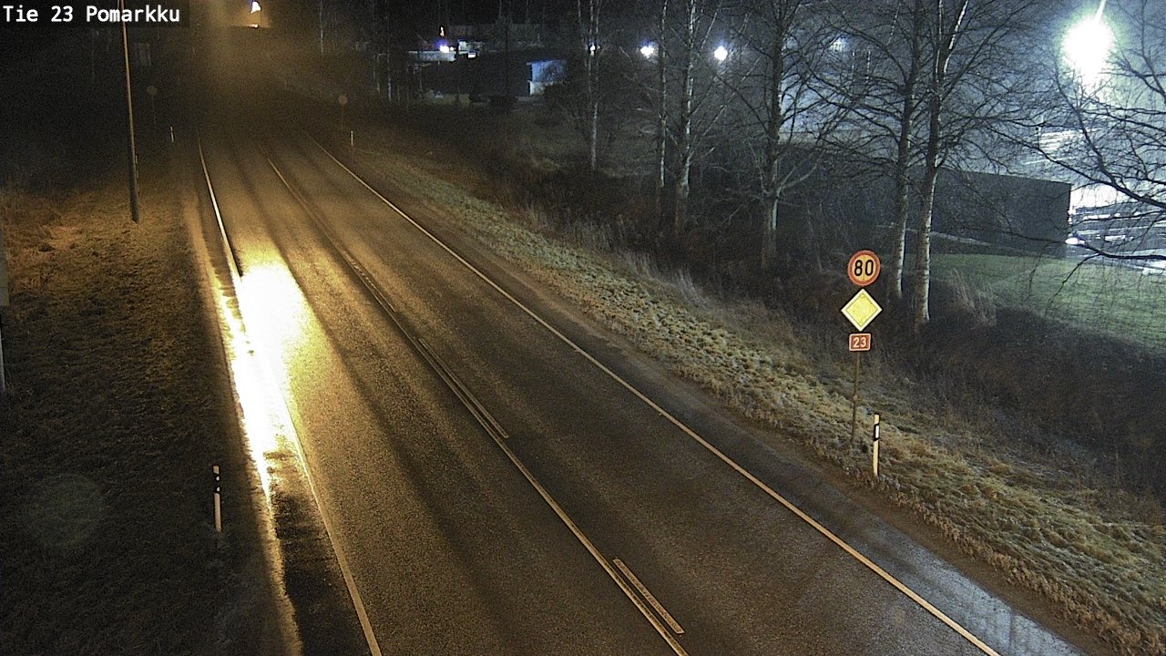 Weather Camera Image Väg 23 Påmark, Pomarkku, Satakunta