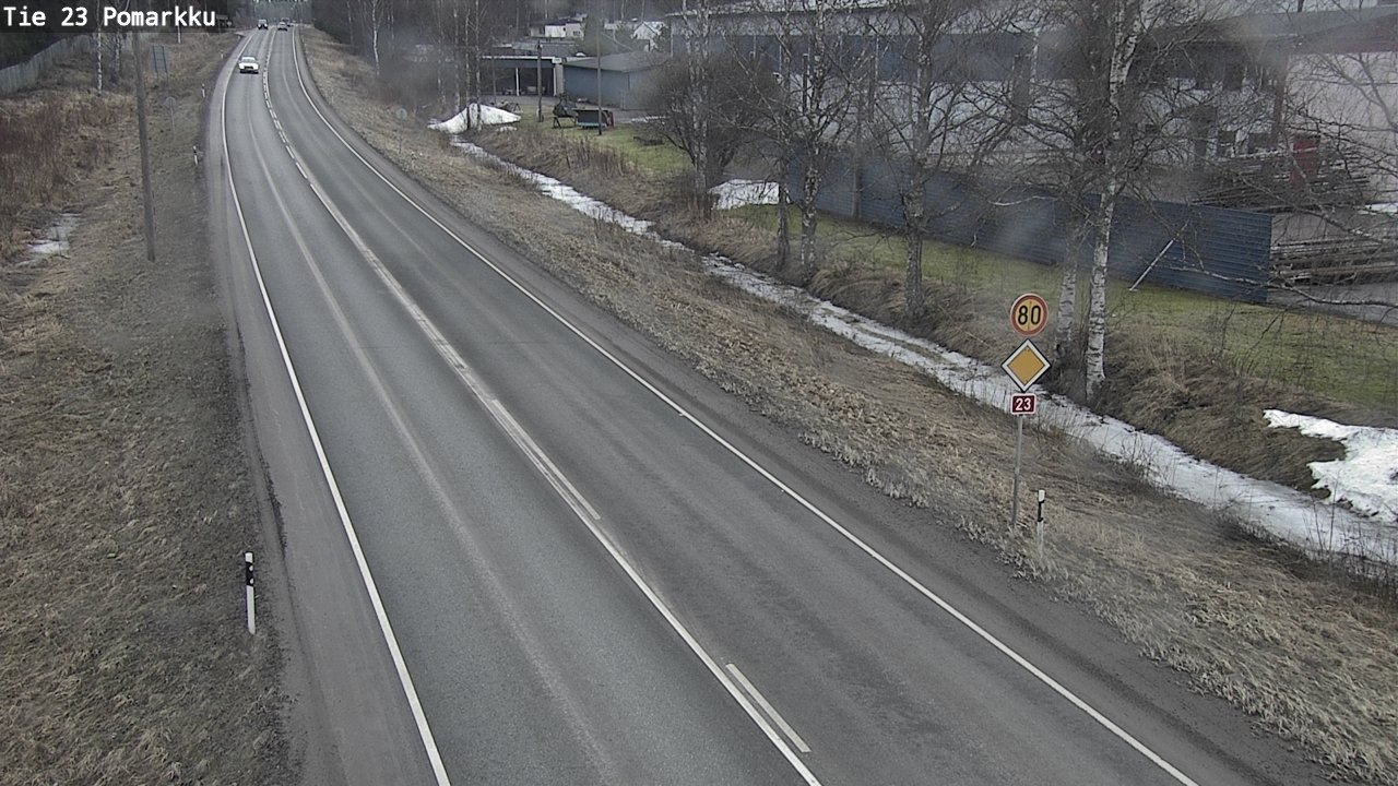 Weather Camera Image Road 23 Pomarkku, Pomarkku, Satakunta