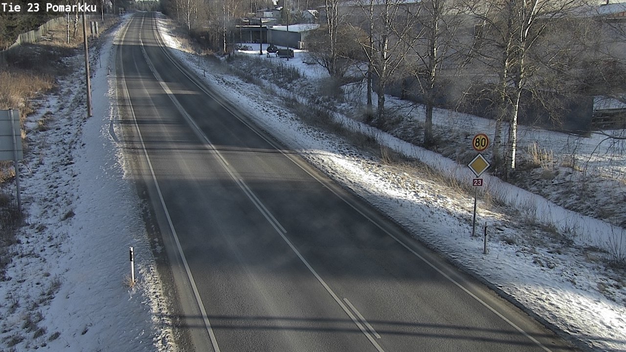 Weather Camera Image Road 23 Pomarkku, Pomarkku, Satakunta