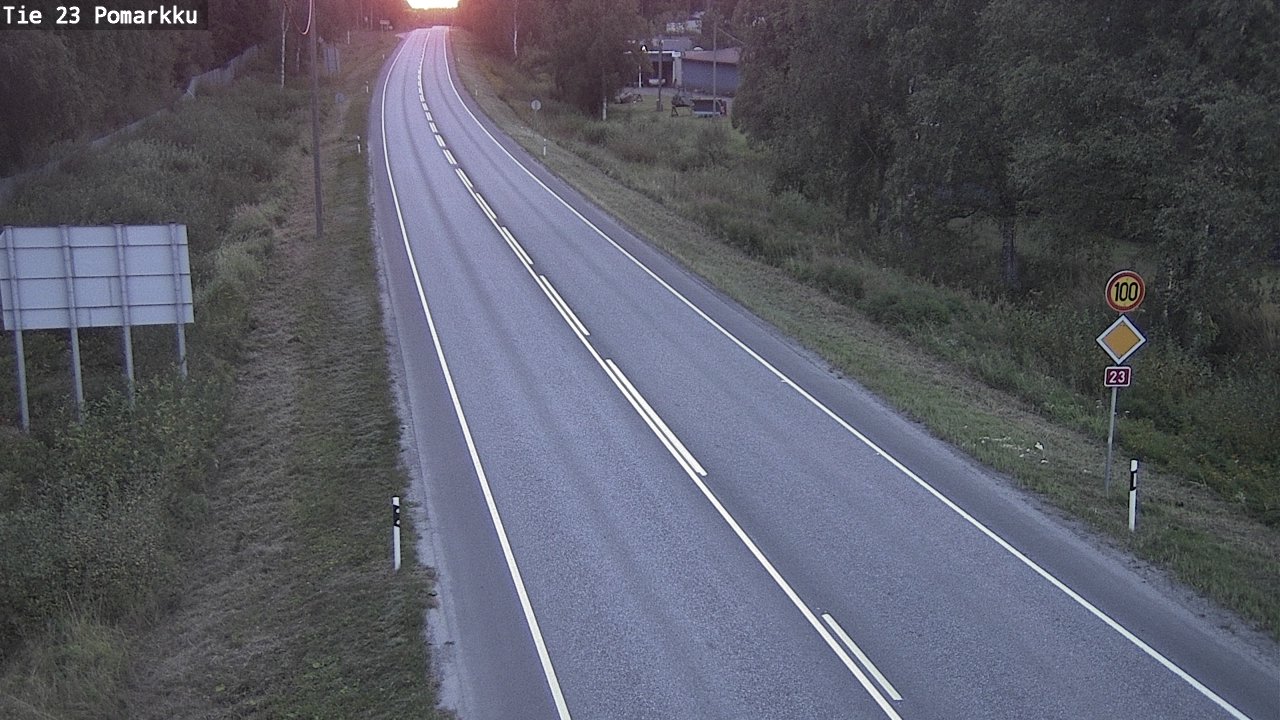 Weather Camera Image Road 23 Pomarkku, Pomarkku, Satakunta