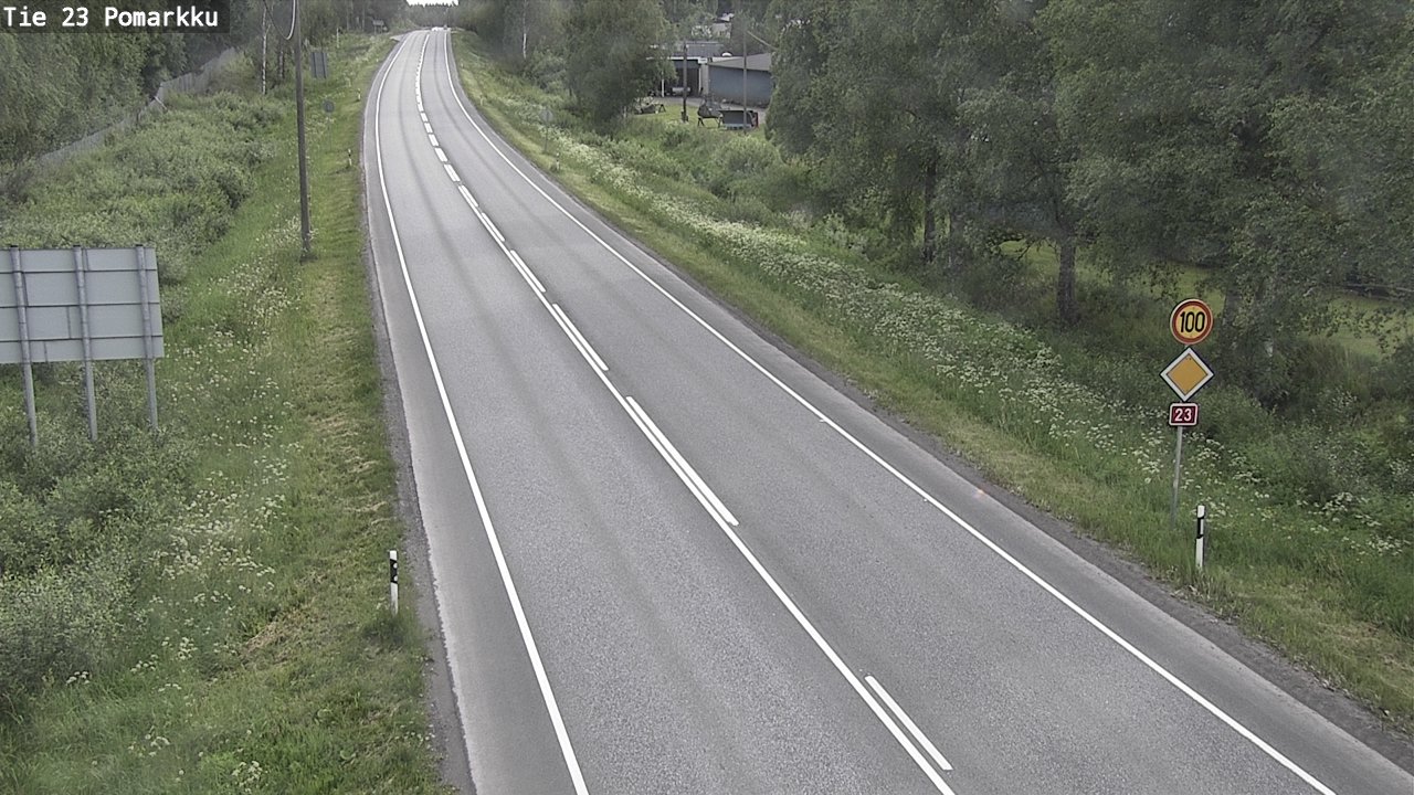 Weather Camera Image Road 23 Pomarkku, Pomarkku, Satakunta
