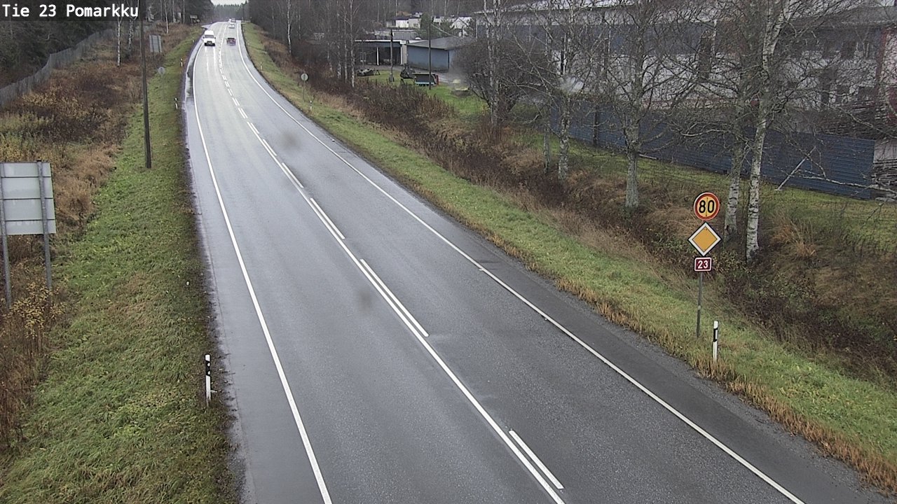 Weather Camera Image Väg 23 Påmark, Pomarkku, Satakunta