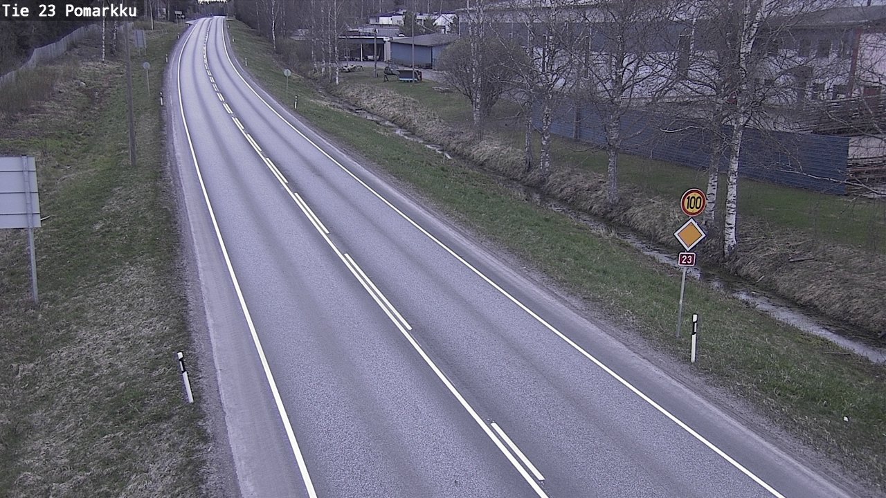 Weather Camera Image Väg 23 Påmark, Pomarkku, Satakunta