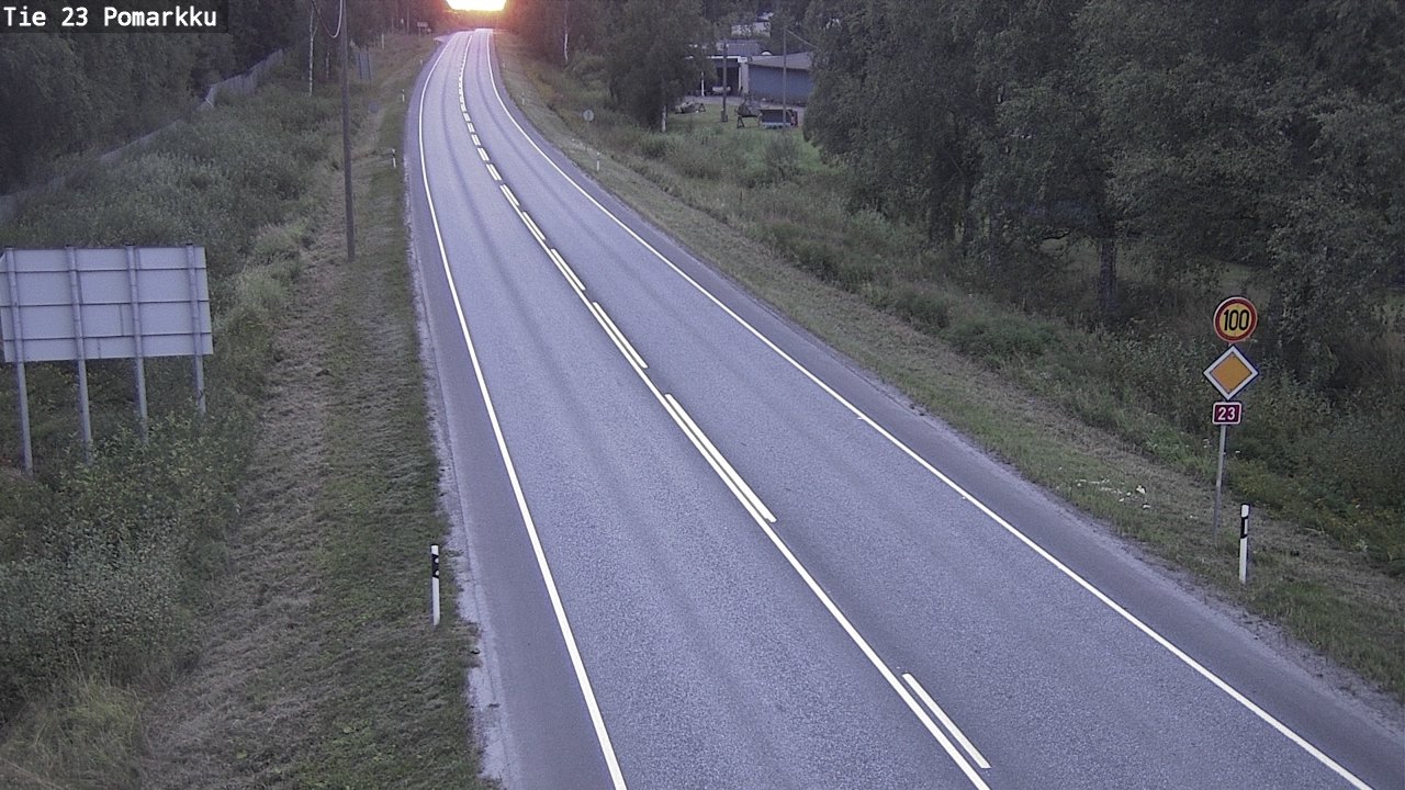 Weather Camera Image Road 23 Pomarkku, Pomarkku, Satakunta