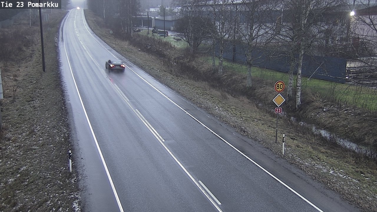 Weather Camera Image Väg 23 Påmark, Pomarkku, Satakunta