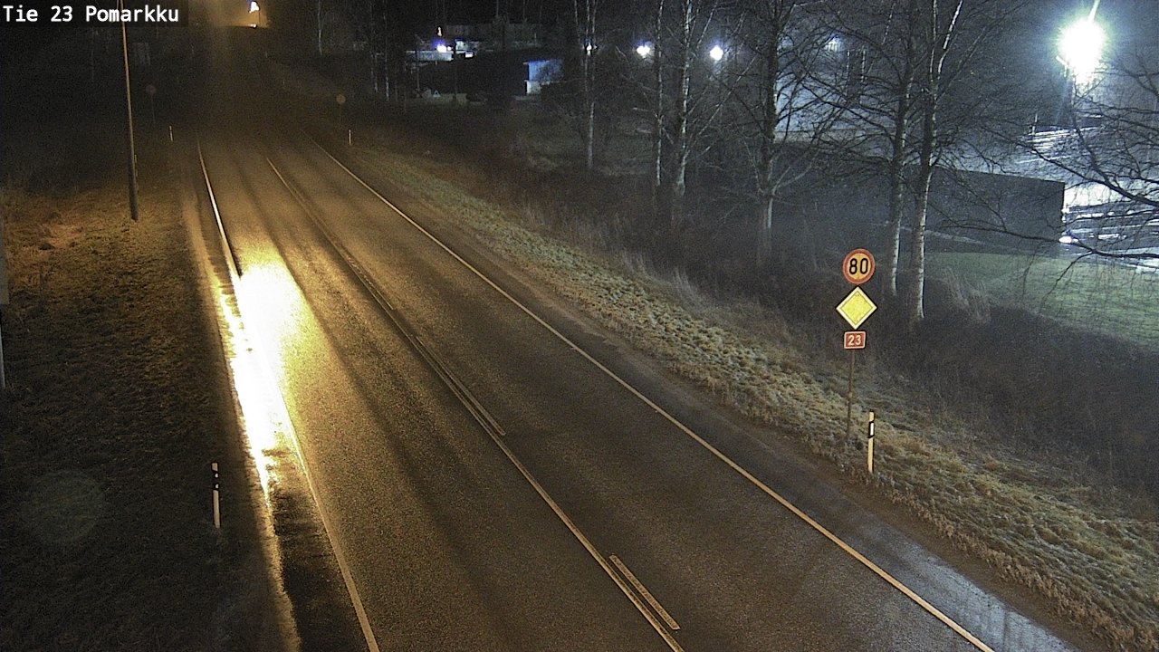 Weather Camera Image Väg 23 Påmark, Pomarkku, Satakunta