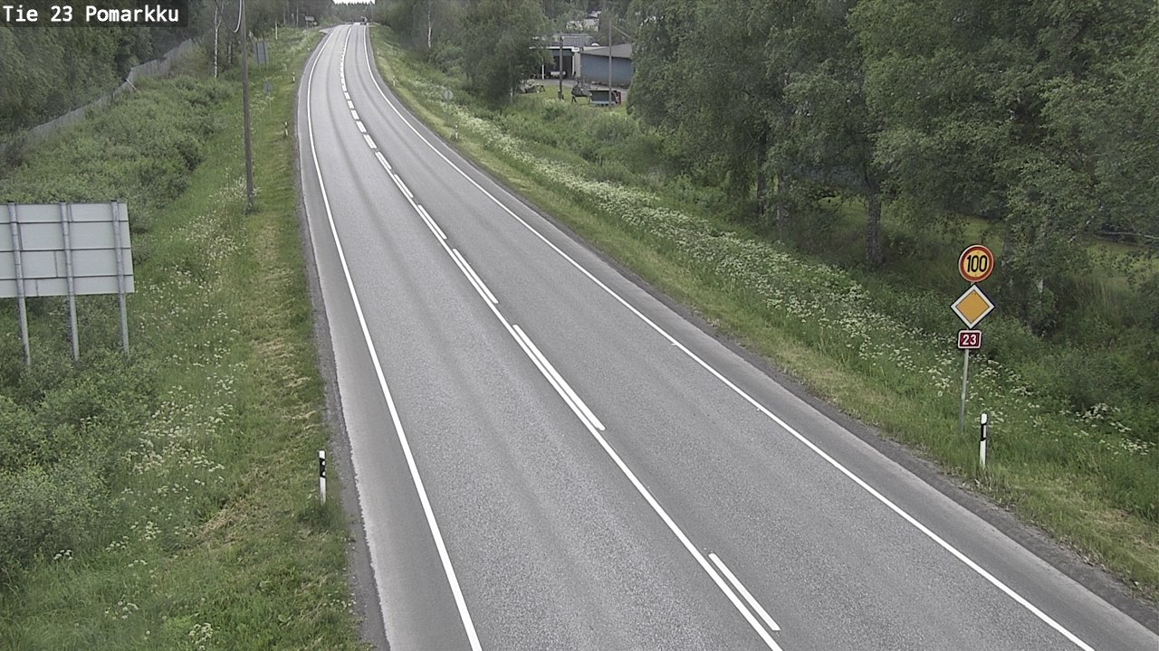 Weather Camera Image Road 23 Pomarkku, Pomarkku, Satakunta