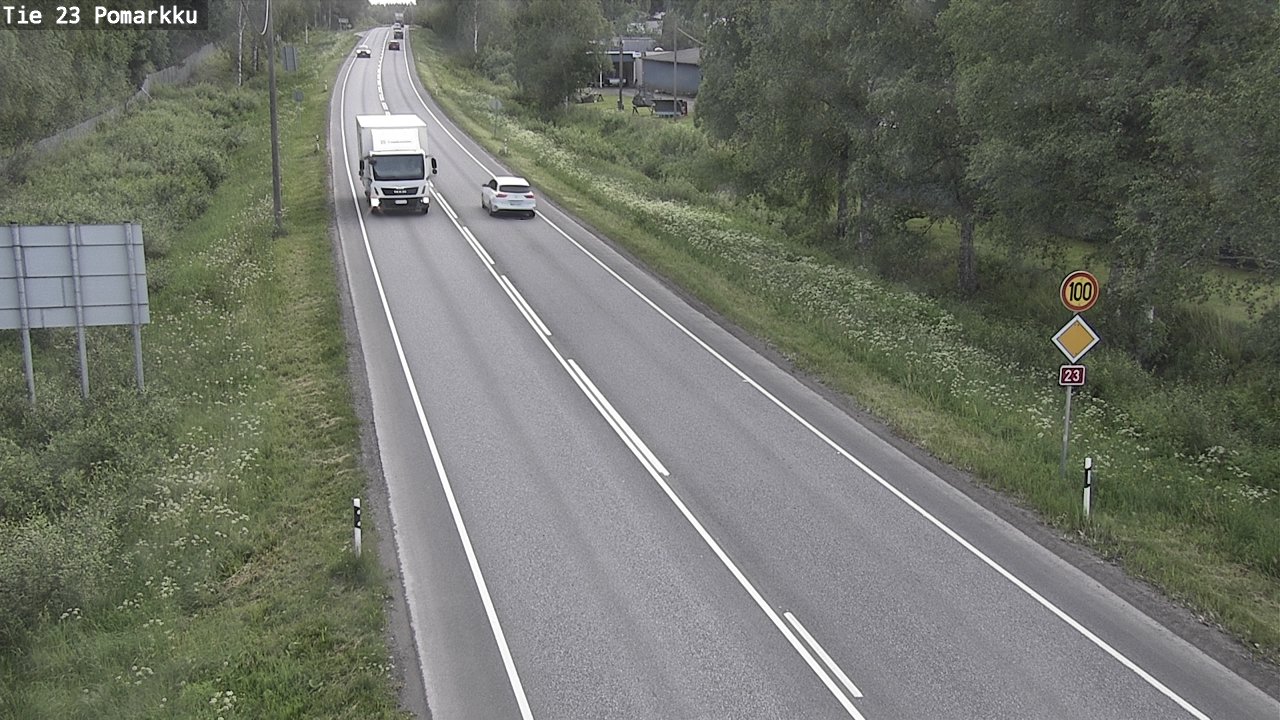 Weather Camera Image Road 23 Pomarkku, Pomarkku, Satakunta
