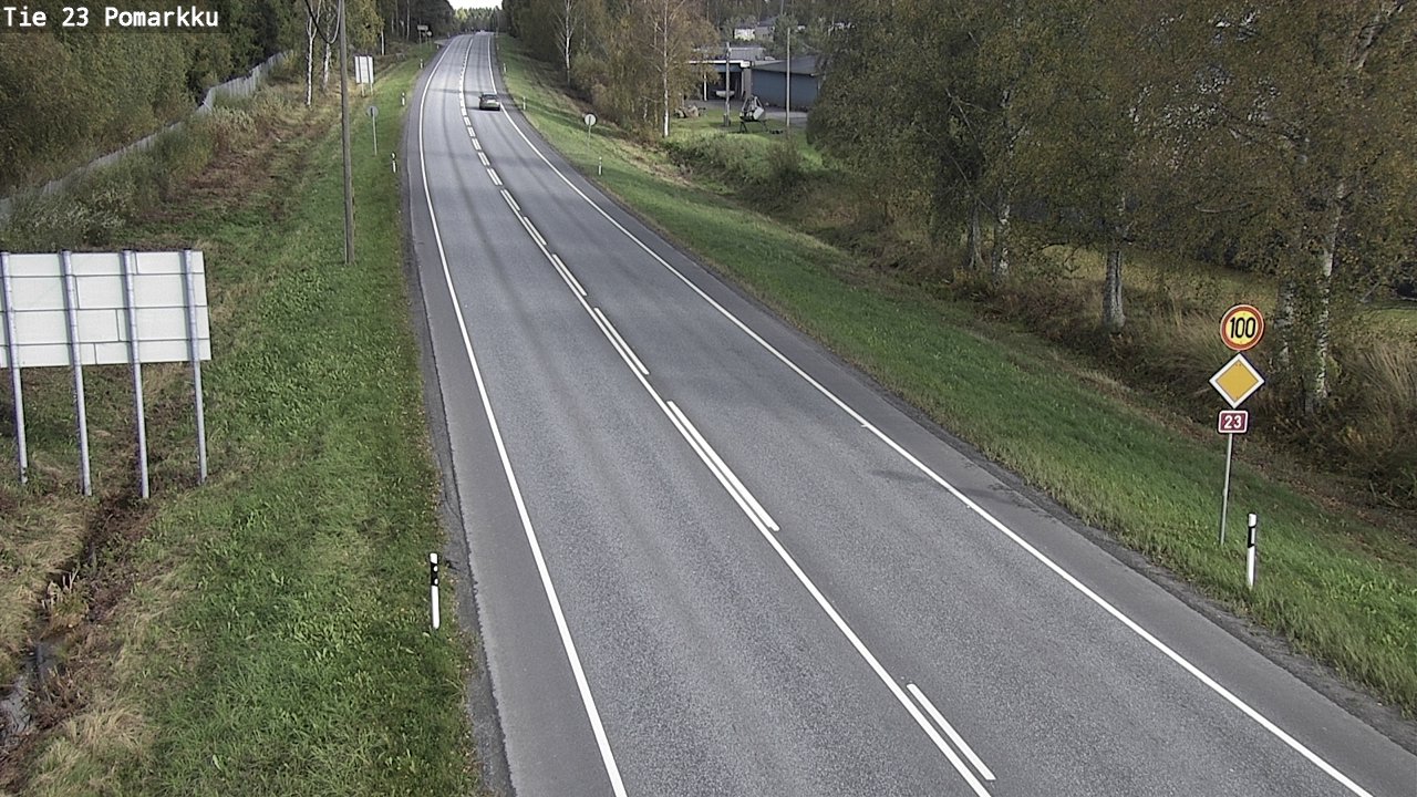 Weather Camera Image Road 23 Pomarkku, Pomarkku, Satakunta