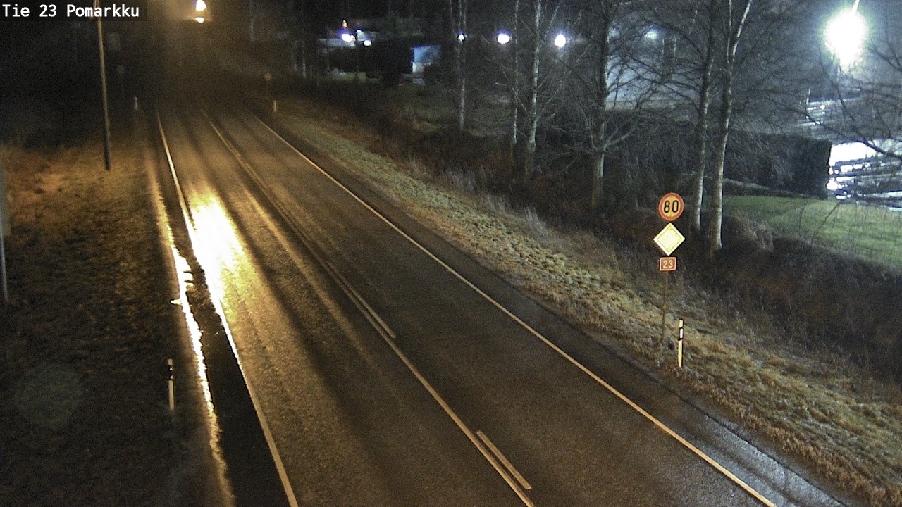 Weather Camera Image Väg 23 Påmark, Pomarkku, Satakunta