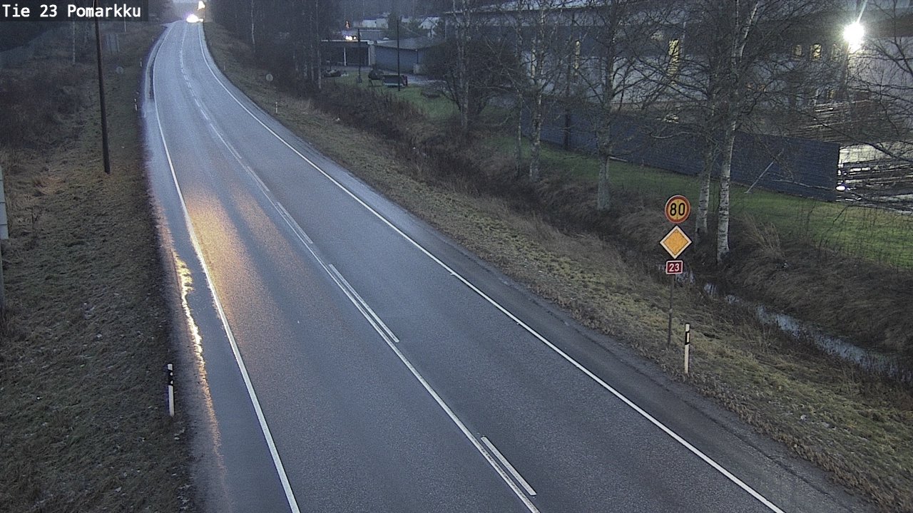 Weather Camera Image Väg 23 Påmark, Pomarkku, Satakunta