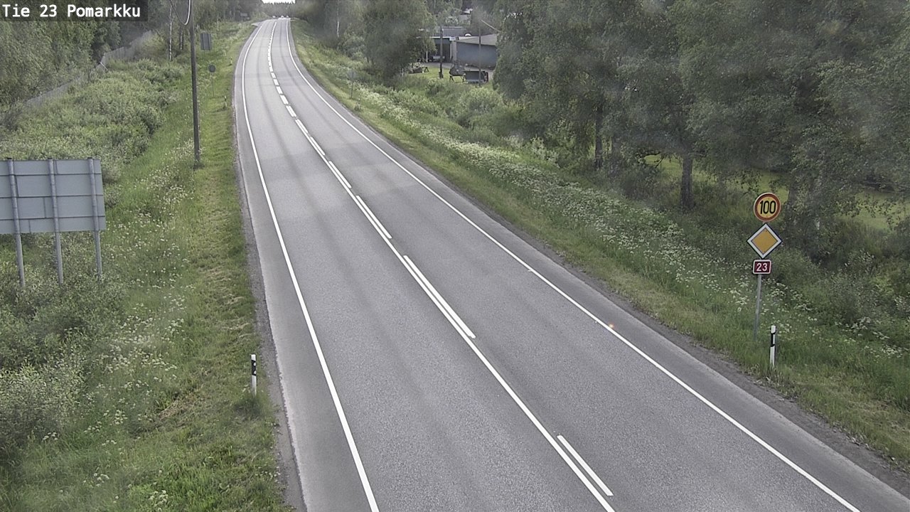 Weather Camera Image Road 23 Pomarkku, Pomarkku, Satakunta