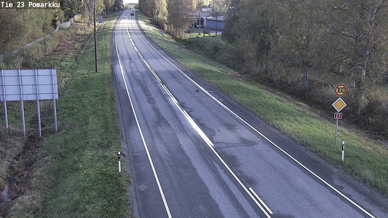 Weather Camera Image Road 23 Pomarkku, Pomarkku, Satakunta