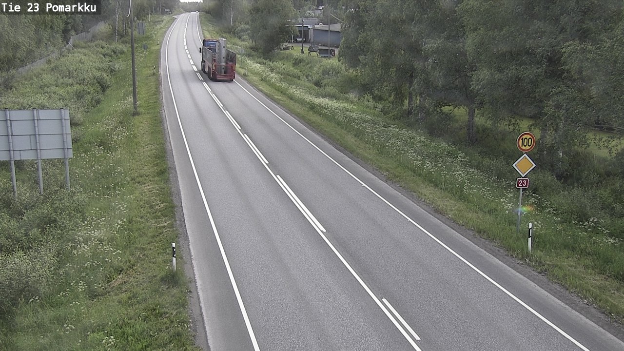 Weather Camera Image Road 23 Pomarkku, Pomarkku, Satakunta