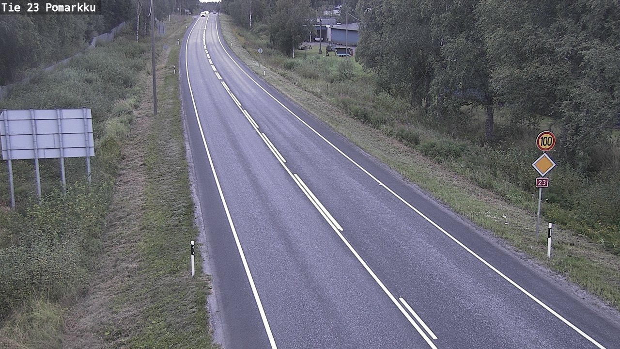 Weather Camera Image Road 23 Pomarkku, Pomarkku, Satakunta