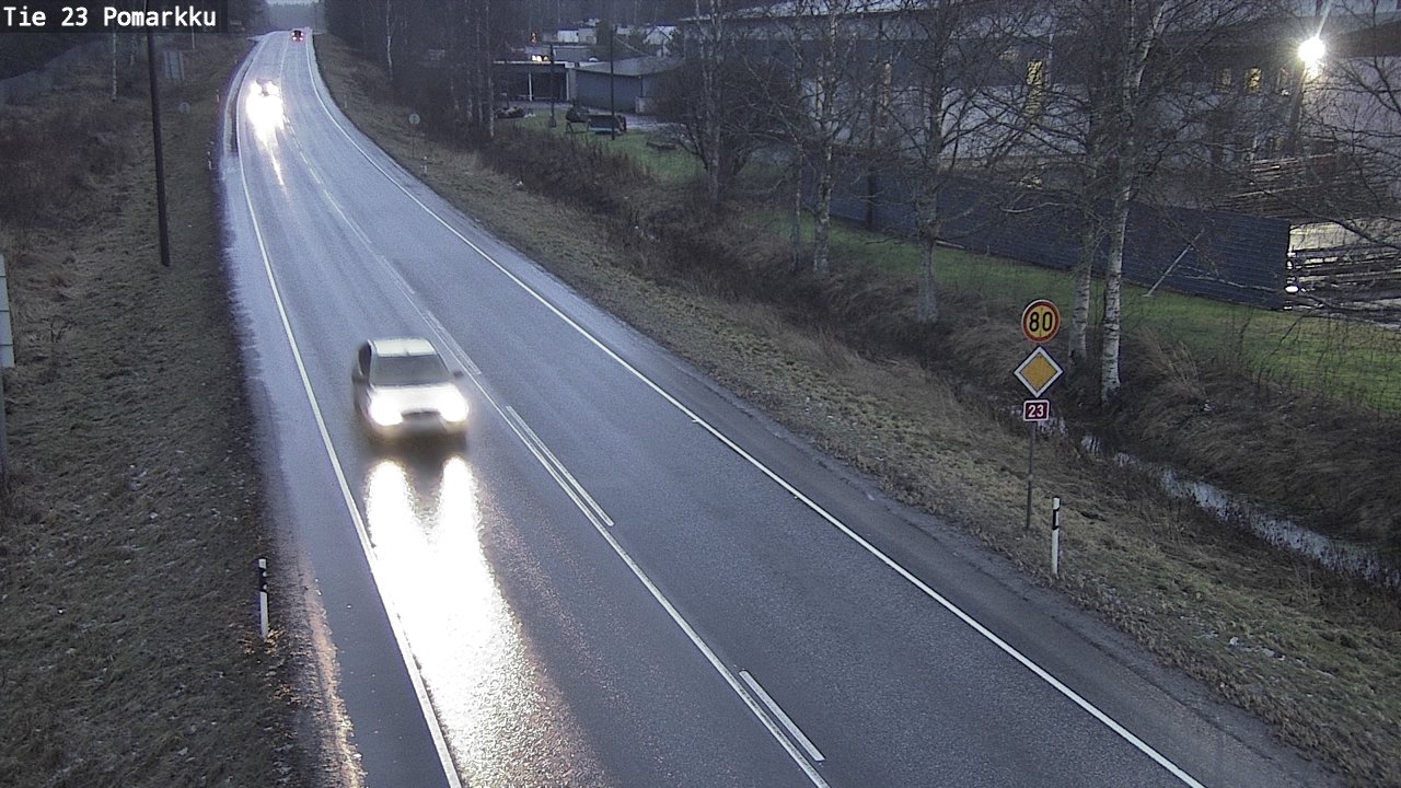 Weather Camera Image Väg 23 Påmark, Pomarkku, Satakunta