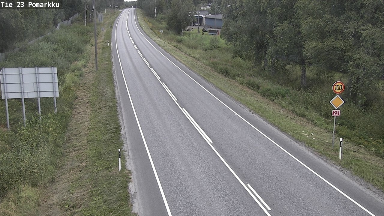 Weather Camera Image Road 23 Pomarkku, Pomarkku, Satakunta