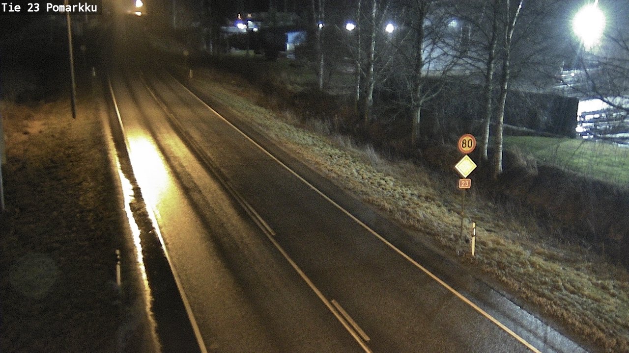 Weather Camera Image Väg 23 Påmark, Pomarkku, Satakunta