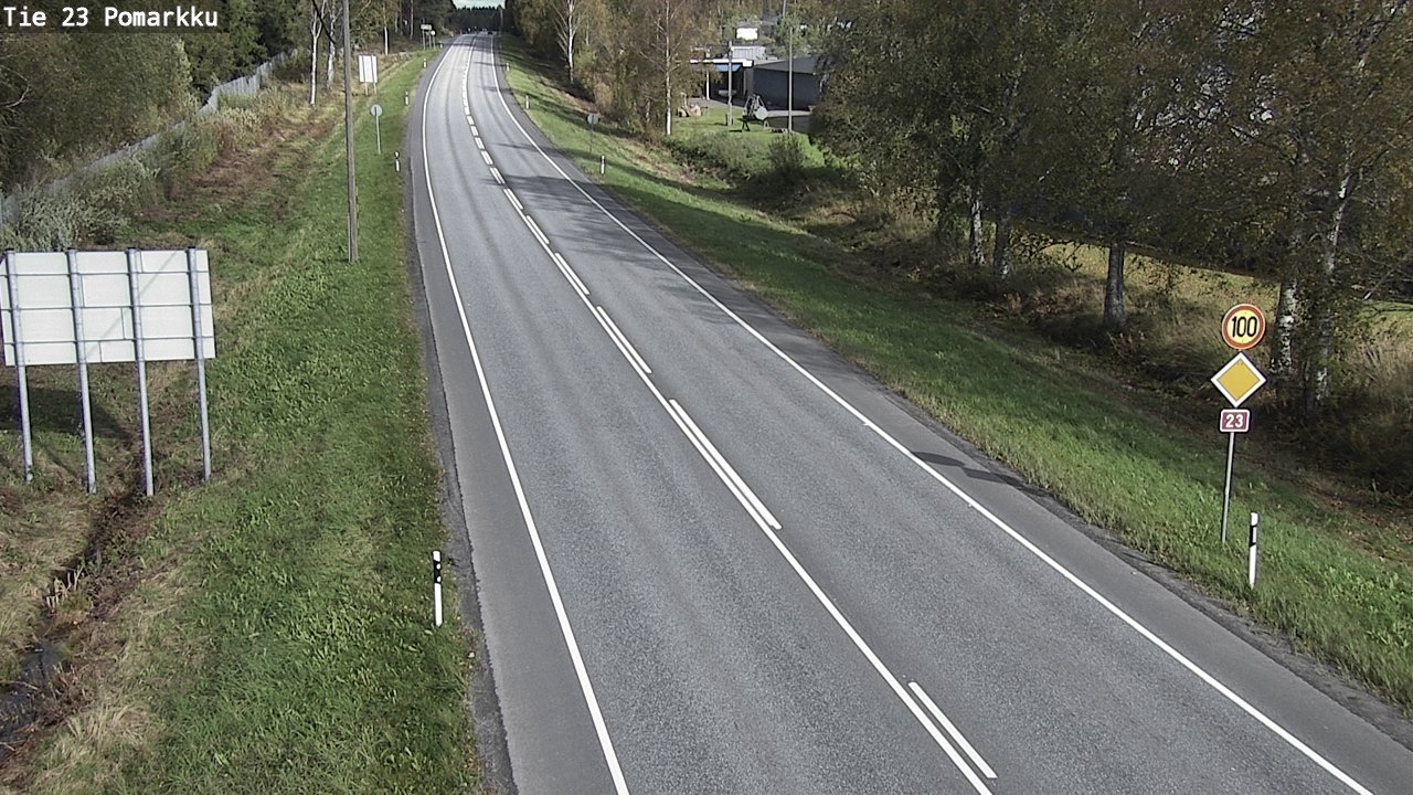 Weather Camera Image Road 23 Pomarkku, Pomarkku, Satakunta