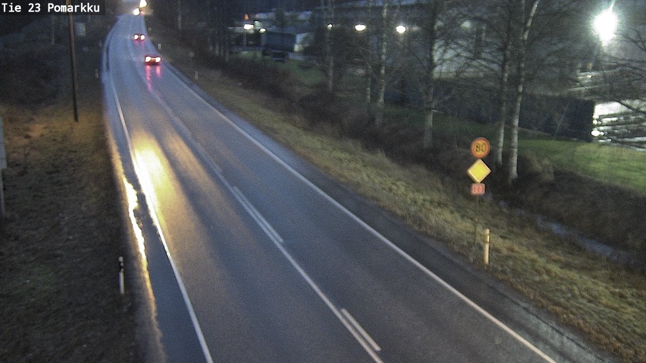 Weather Camera Image Väg 23 Påmark, Pomarkku, Satakunta