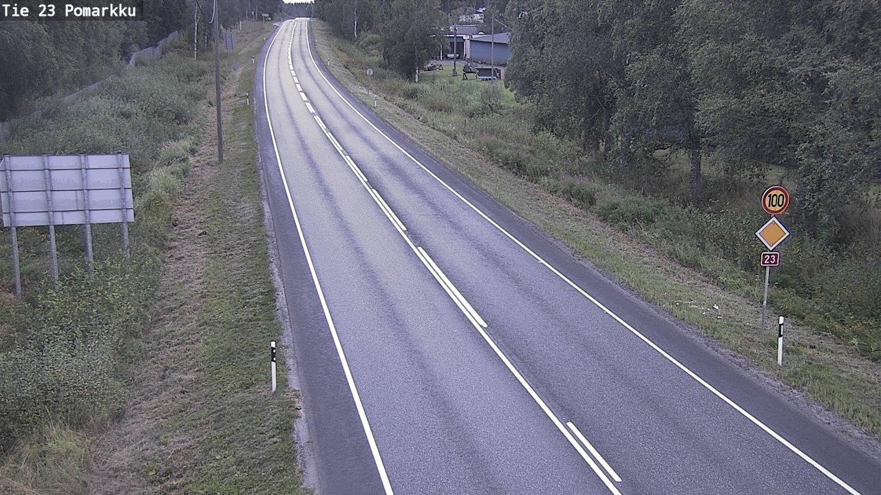 Weather Camera Image Road 23 Pomarkku, Pomarkku, Satakunta