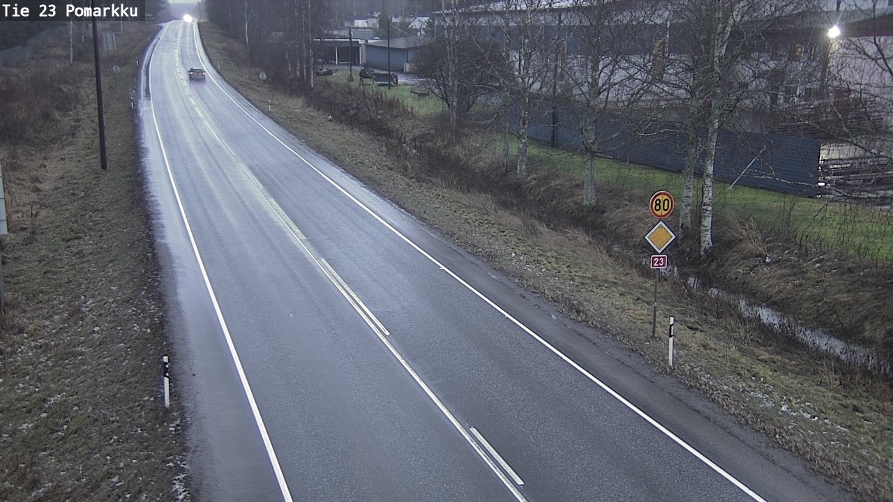Weather Camera Image Väg 23 Påmark, Pomarkku, Satakunta