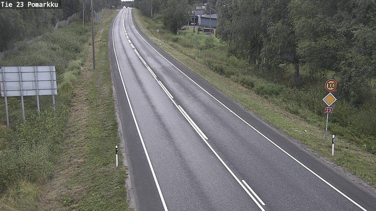 Weather Camera Image Road 23 Pomarkku, Pomarkku, Satakunta