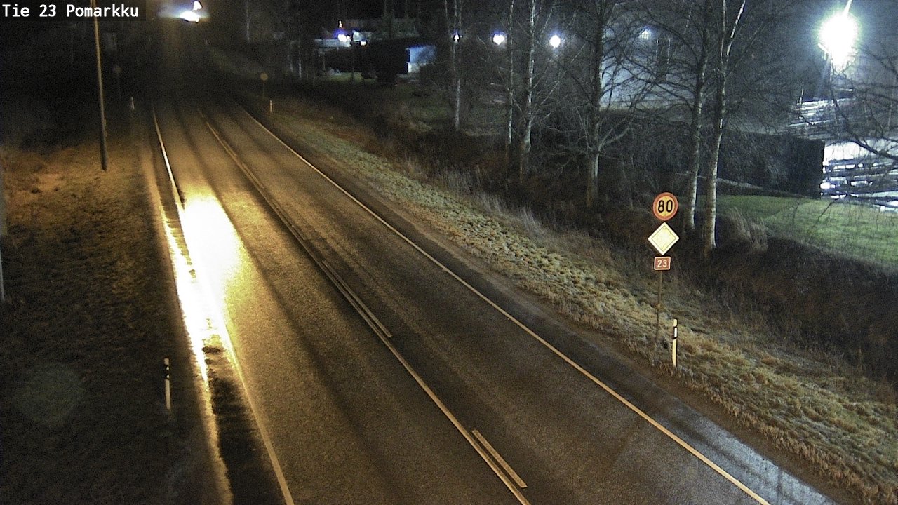 Weather Camera Image Väg 23 Påmark, Pomarkku, Satakunta