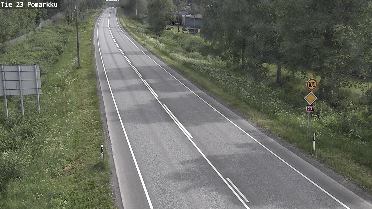 Weather Camera Image Väg 23 Påmark, Pomarkku, Satakunta