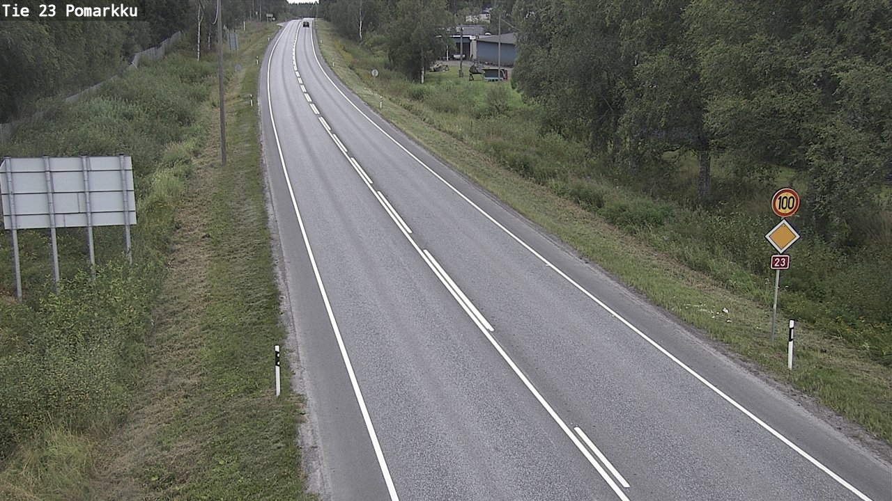 Weather Camera Image Road 23 Pomarkku, Pomarkku, Satakunta