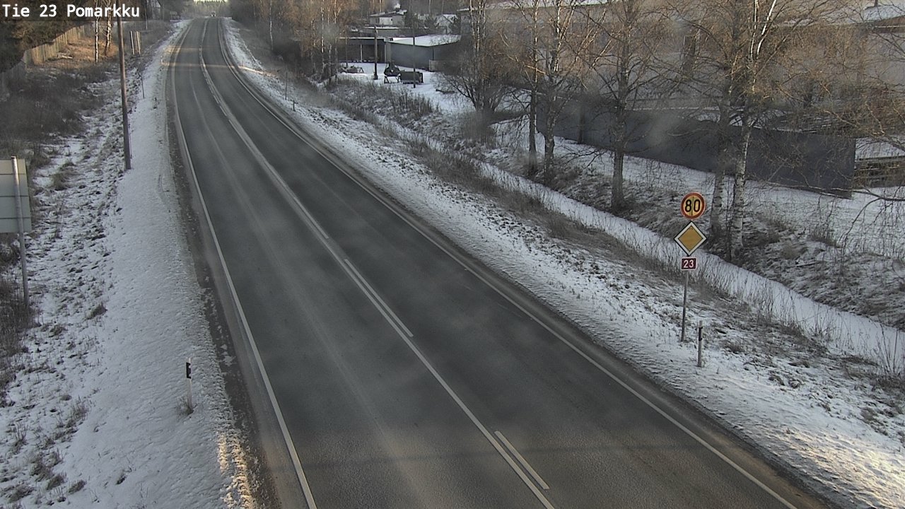 Weather Camera Image Road 23 Pomarkku, Pomarkku, Satakunta