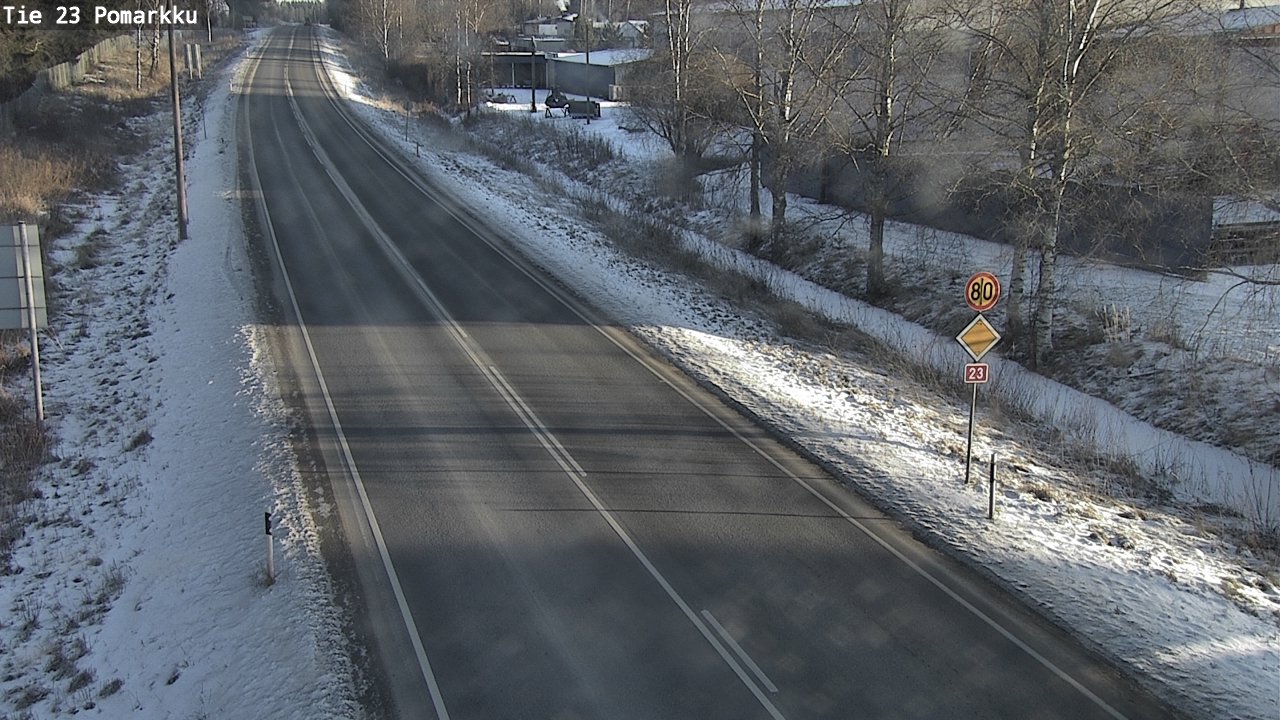 Weather Camera Image Road 23 Pomarkku, Pomarkku, Satakunta