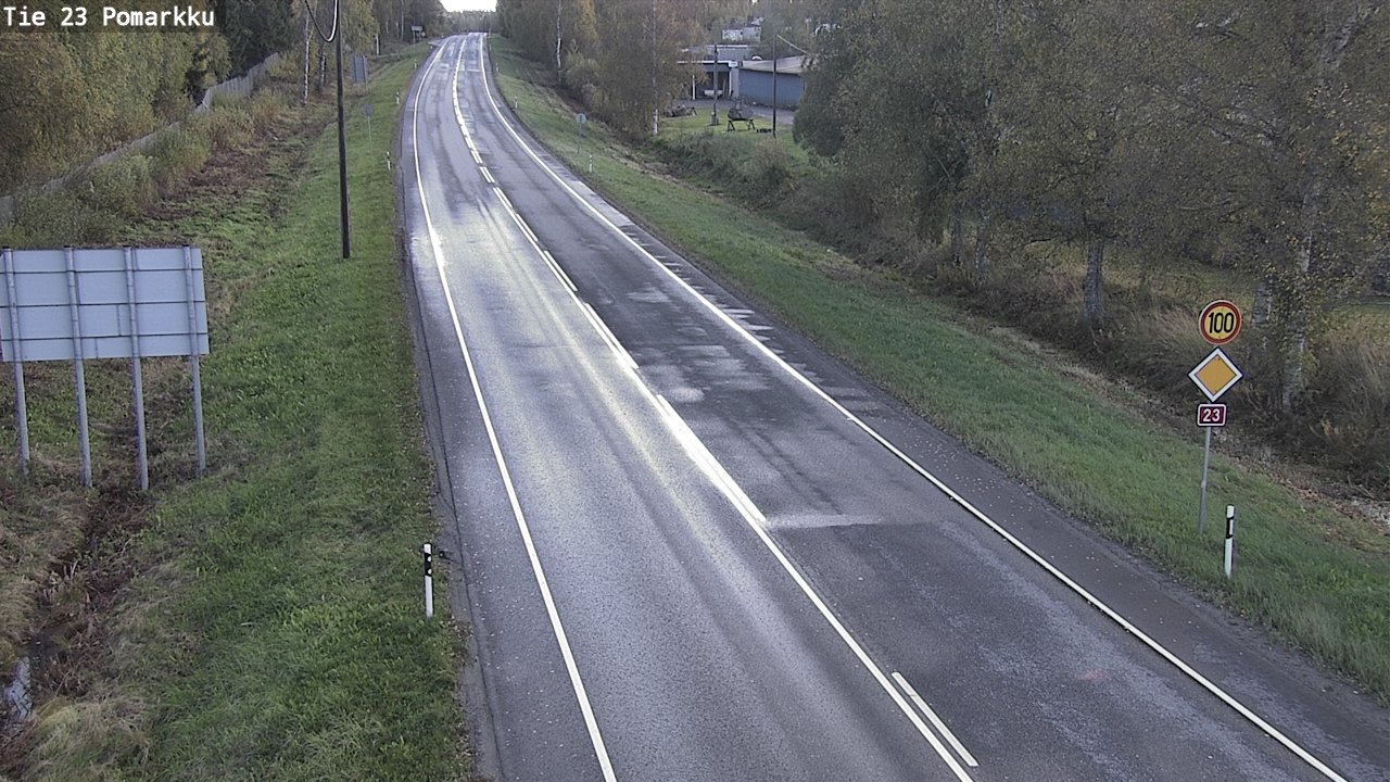 Weather Camera Image Road 23 Pomarkku, Pomarkku, Satakunta