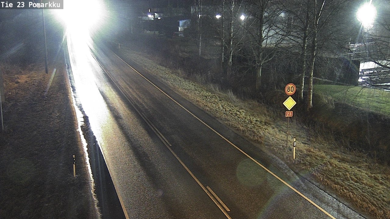Weather Camera Image Väg 23 Påmark, Pomarkku, Satakunta